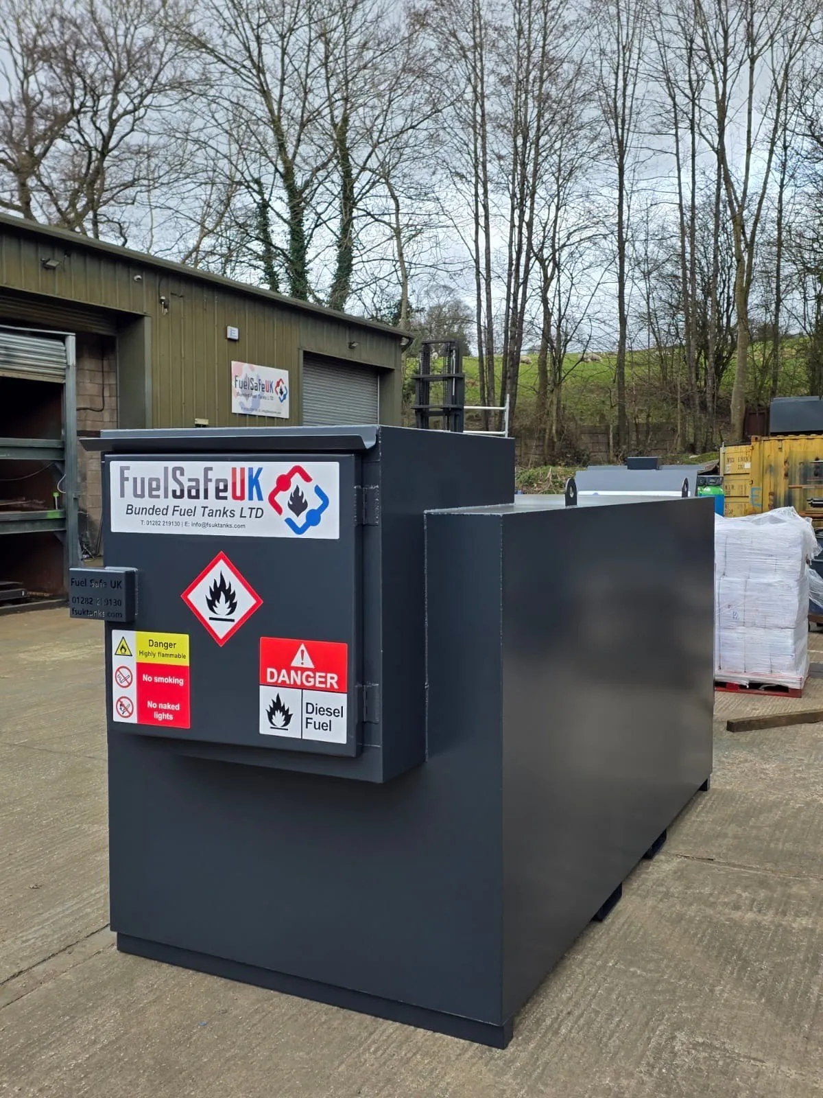 Bespoke 5,500 litre bunded fuel tank for AW Treecare