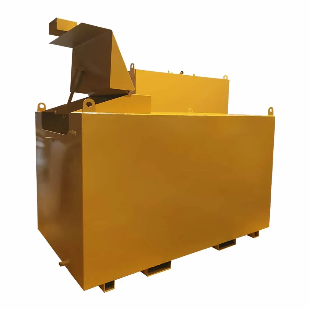 Steel generator feed tank
