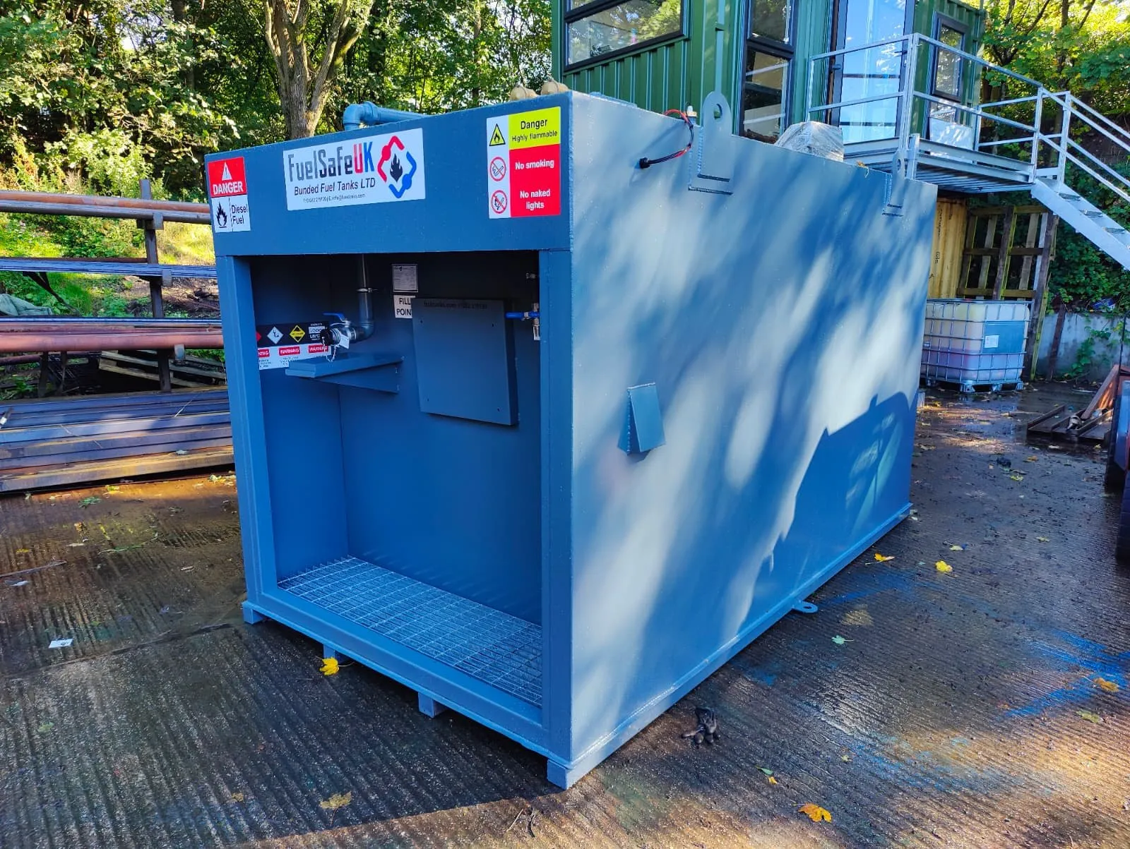 GFE Power Products bunded fuel tank project by Fuel Safe UK