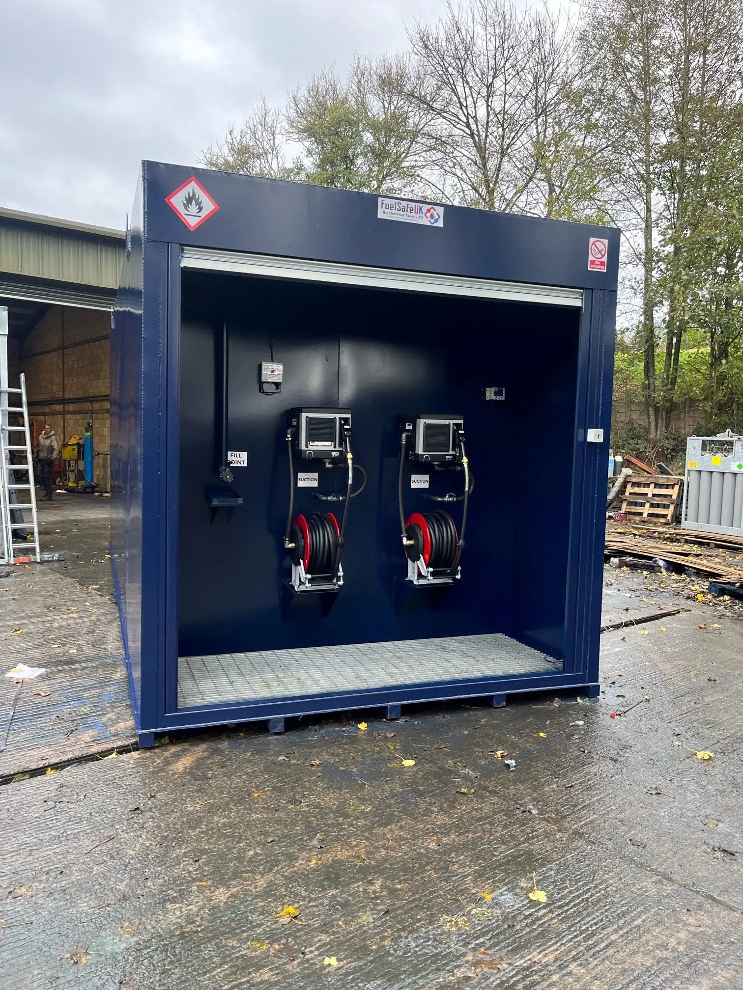 Techfloor 50,000 litre bunded fuel tank built by Fuel Safe UK
