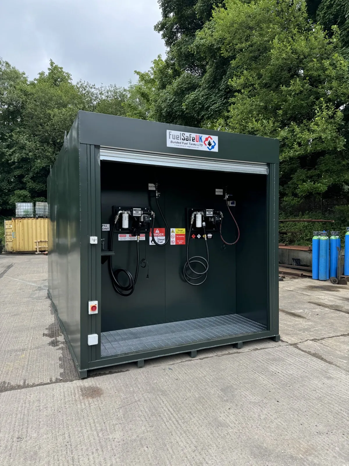Wells Farm Dairy bunded fuel tank project by Fuel Safe UK
